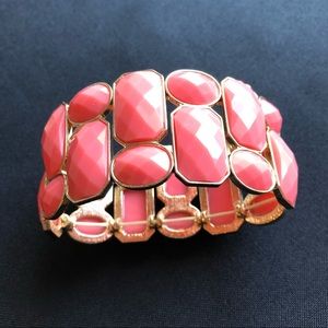 Gold and coral bracelet